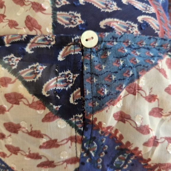 Melloday Patchwork Boho Hippie Casual Mini Dress Size Large - Picture 12 of 12